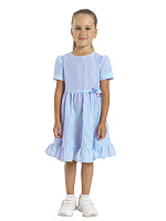 Платье для девочки О56861 (белый-голубой)