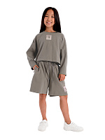 Шорты для девочки О57275 (серый)