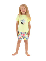 Пижама для девочки 06092 (желтый-голубой)