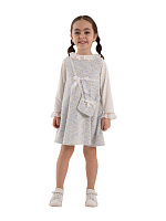  Сарафан для девочки О67102 (синий)