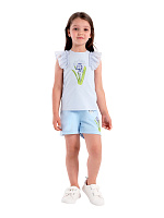 Шорты для девочки О57240 (голубой)